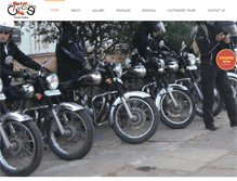 Tablet Screenshot of motorcycletoursindia.com